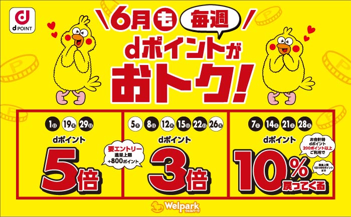 dポイントがお得