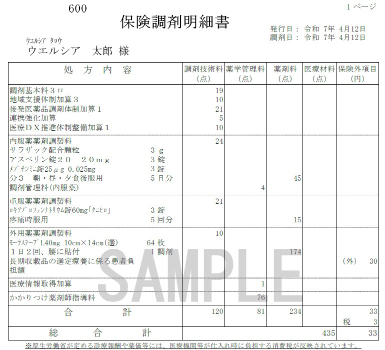 明細書のサンプル
